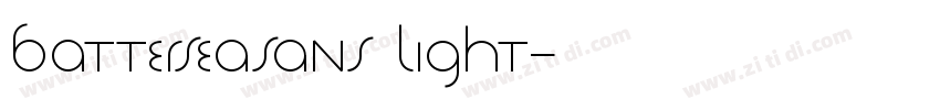 BatterseaSANS Light字体转换